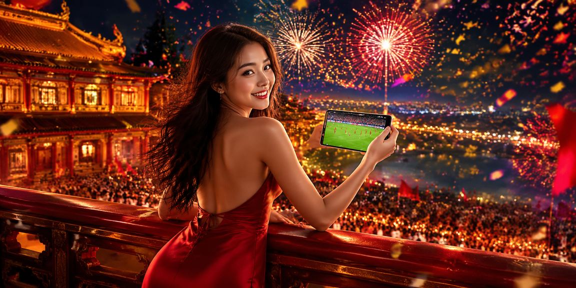 Người hâm mộ bóng đá xem trận đấu tại Huế trong lễ hội truyền thống
